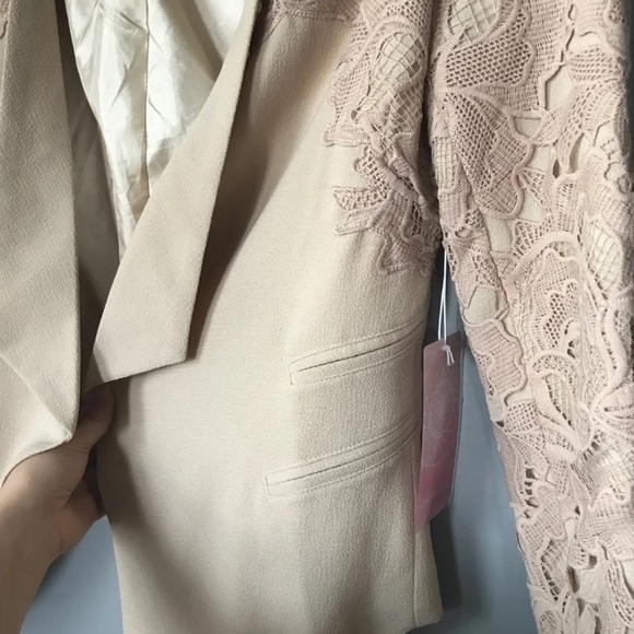 Lace Appliqué Blazer - Picture 4 of 6